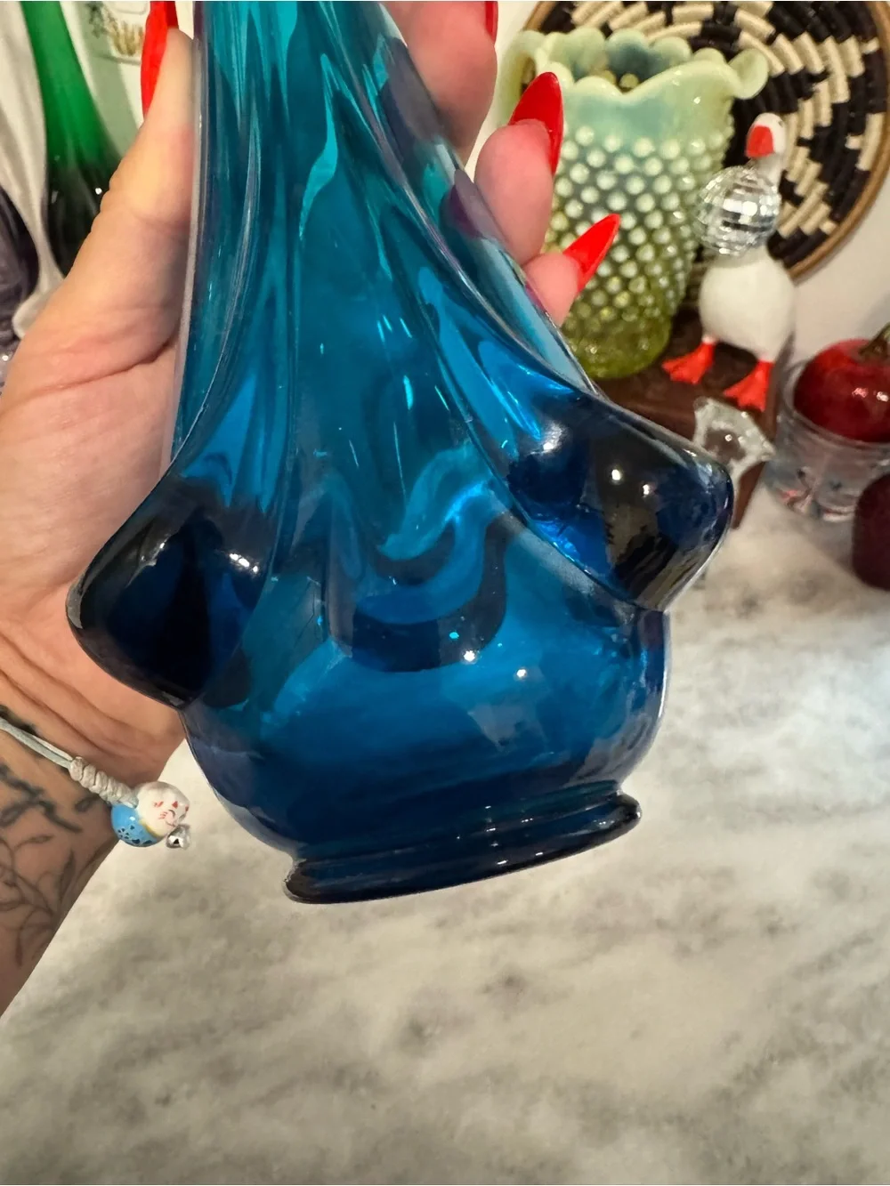Viking Bluenique Drape Vase